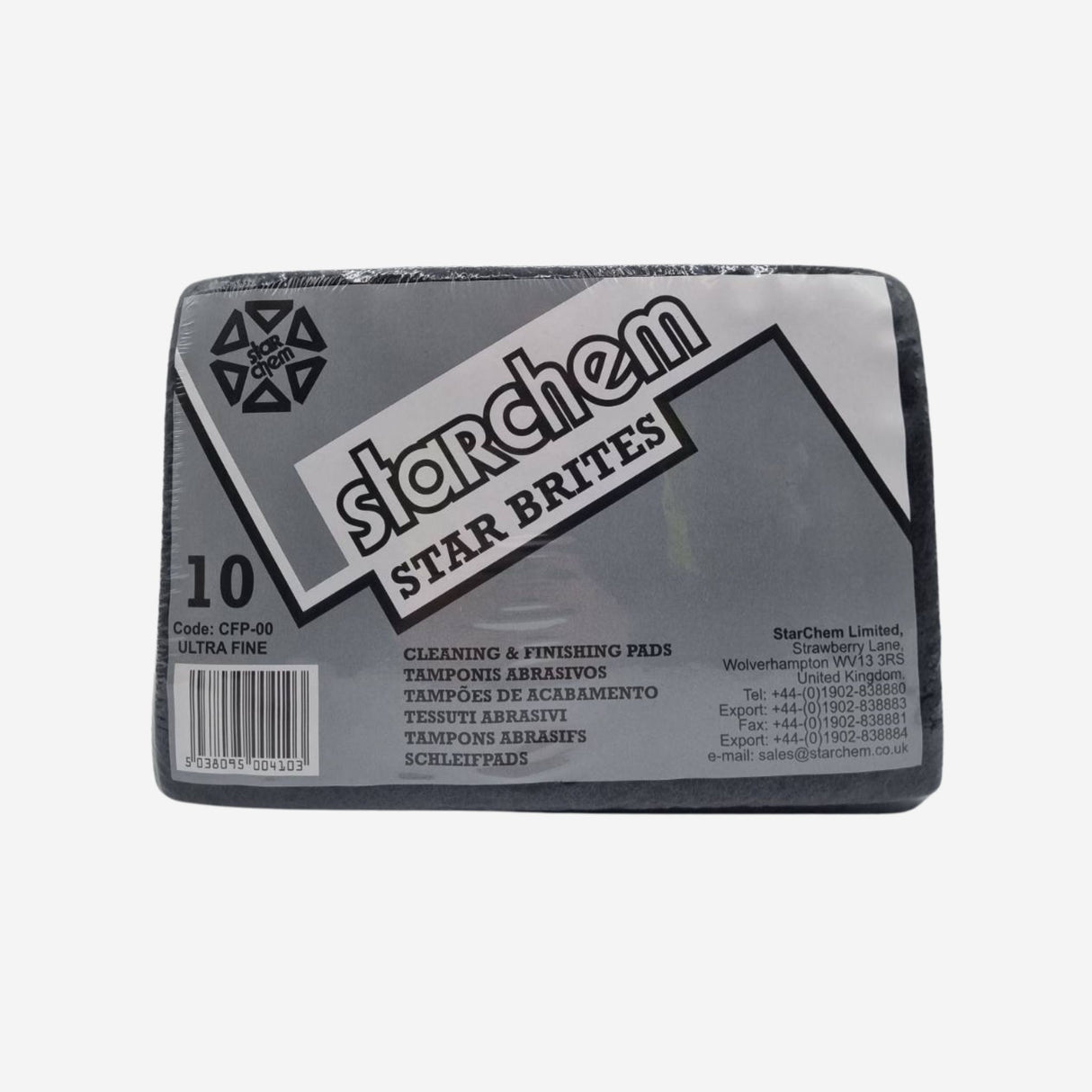 Abrasive Finishing Pads - Grey - PK Of 10