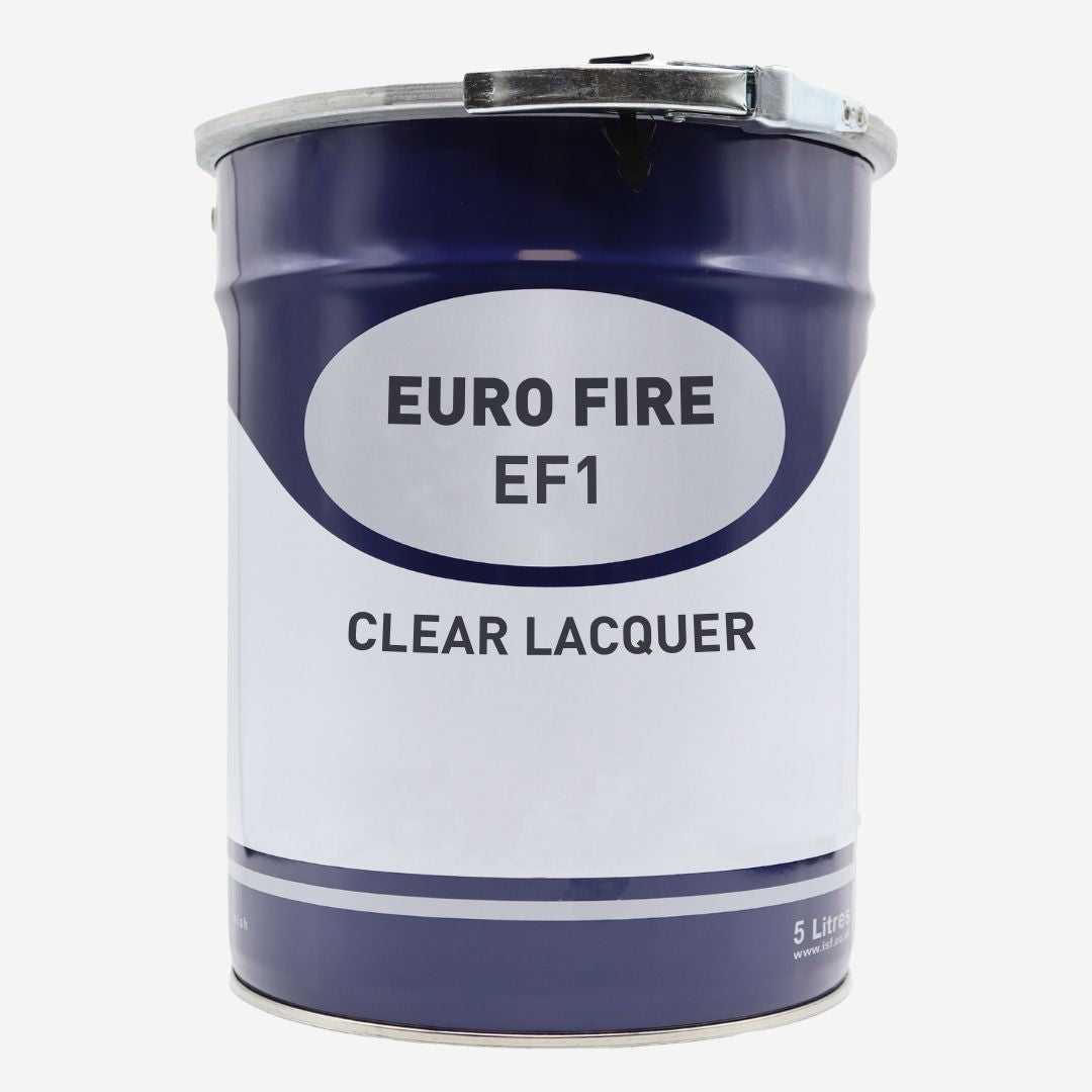 Euro Fire Ef1 Clear FR Lacquer - c/w Hardener - 5 Litre