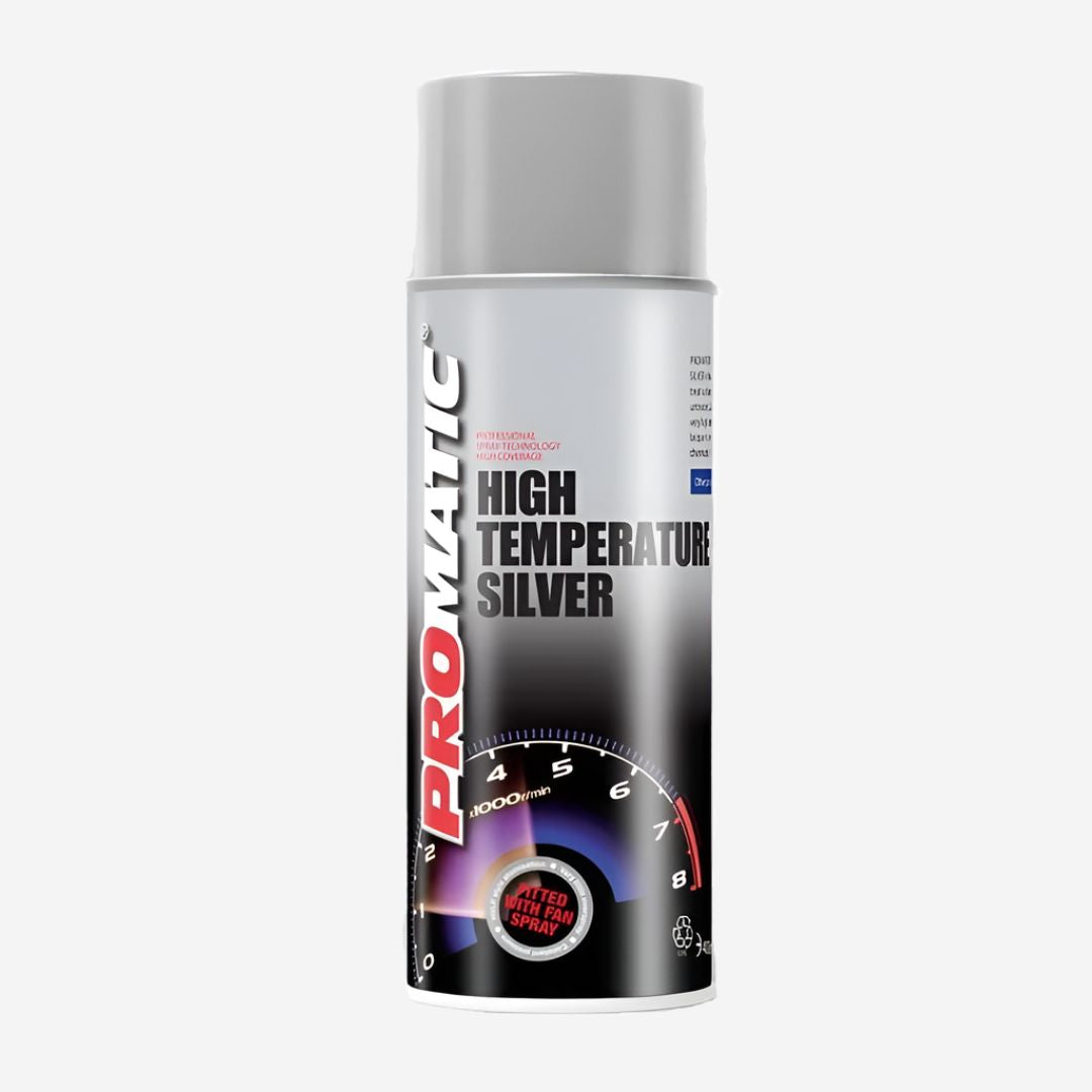 Promatic Aerosol High Temperature Paint - Silver