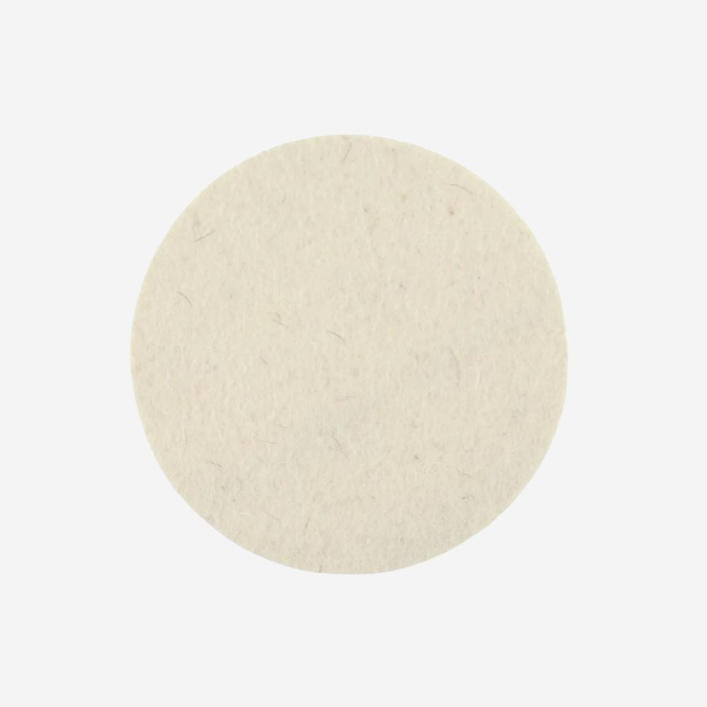 Mirka Polishing Felt Pad White - 125mm - (2)